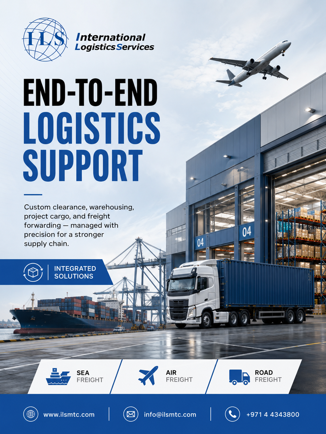 ILS social media design — End-to-End Logistics Support